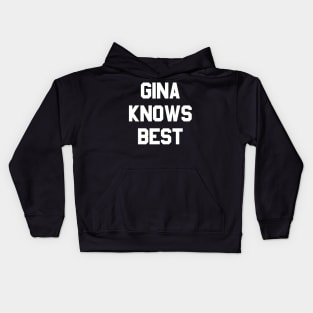 Gina Linetti Knows Best Kids Hoodie